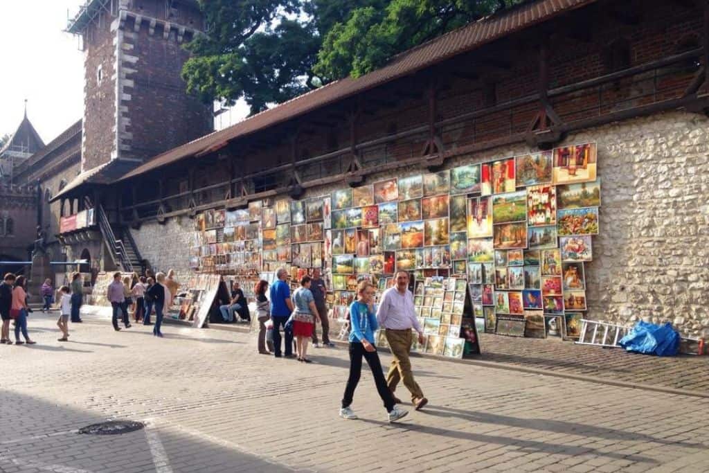 Street Art in Krakow Street art lining the walls of Old Krakow just outside St. Florian's Gate. This is a ust see if you are spending 2 days in Krakow.