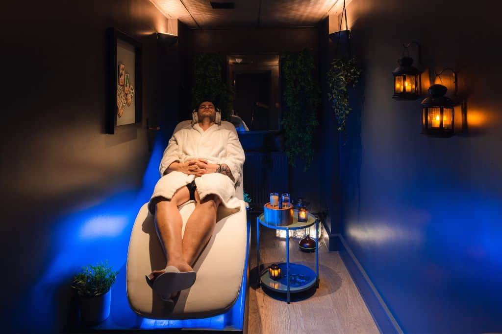 Spa Facilities in Edinburgh The groundbreaking Sound Wellness Room at the Kimpton Charlotte Square- A hotel with spa in Edinburgh.