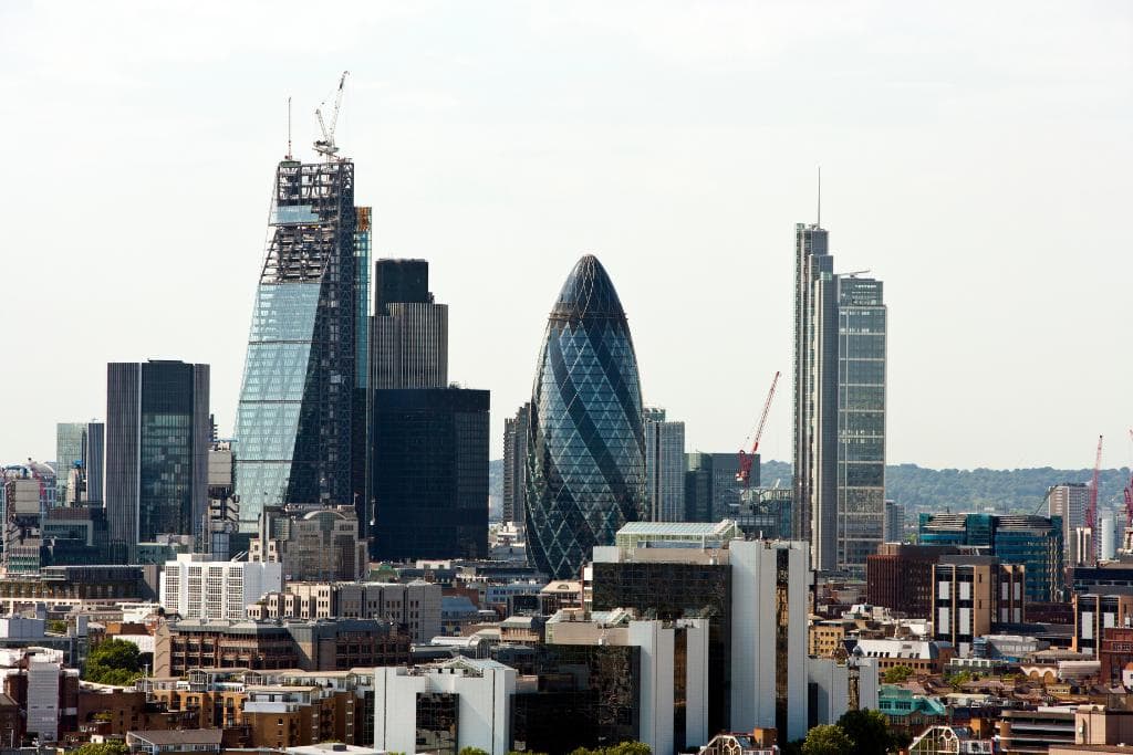 What is London Famous For The Gherkin is a huge skyrise in the center of London, a rounded curved building with a distinctive look .